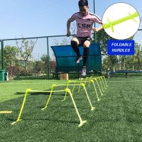 5pcs Pack Portable Sports Training Agility Hurdles Soccer Football Plyometric Speed Hurdles Foldable Collapsible Hurdle