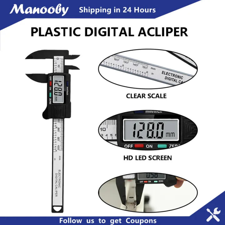 Manooby New 1 Pcs 100mm/150mm Digital Vernier Caliper Accurate Caliper