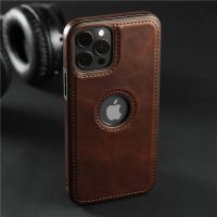 Leather Phone Case For iPhone 11 12 13 14 Pro Max XR XS Max X XS 14 Plus  Shockproof Slim Soft Back Cover For iPhone 12 Pro 11  Screen Protectors