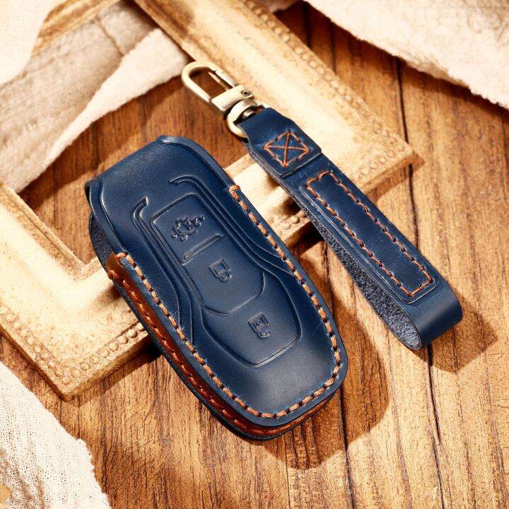 car-key-pouch-leather-case-cover-fob-holder-keyring-shell-for-ford-2017-mondeo-mustang-raptor-f150-fusion-edge-expedition-l69