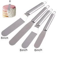 4/6/8/10/12 Inch Stainless Steel Cake Spatula Butter Cream Icing Frosting Knife Smoother Kitchen Pastry Cake Decoration Tools