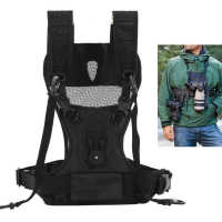 Camera Carrying Chest Harness Vest Double Shoulder Strap Belt Breathable Adjustable Camera Vest for Nikon for Canon SLR Cameras