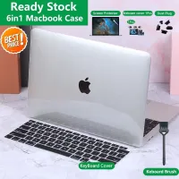 [6 In 1] ชุด2021เคสโปร่งใสคริสตัลใหม่สำหรับ2021 2022 M2 Macbook Air 2023 Pro 14นิ้ว M1 A2681 A2338 2020 Air 13 A2337