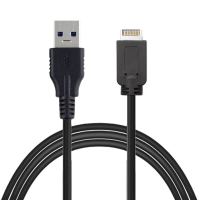 Jimier Cableecc USB 3.0 Type-A ชายกับ USB 3.1ด้านหน้าแผงส่วนหัวขยายสายเคเบิลข้อมูล50เซนติเมตร