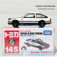 DTM145 Takara Tomy Dream Tomica Toyota AE86 Trueno Initial D โมเดลรถโทมิก้า โตโยต้า เออี86 สปรินเตอร์ ทูรีดโน ความยาวประมาณ 6 ซม ใหม่ กล่องสวยในซีล พร้อมจัดส่ง