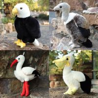 hot！【DT】❡  Real Vulture Stork Pelican Soft Stuffed Birthday Gifts