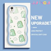 Jjlingji เคสสำหรับ OPPO A37 A37F เคสโทรศัพท์ลายการ์ตูน,เคสตัวปกป้องกล้องถ่ายรูปเลนส์คลุมทั้งหมดกรอบเคสด้านหลังเคสนิ่มลายคลื่นมอนสเตอร์ตัวน้อยมีความสุขเคสโทรศัพท์