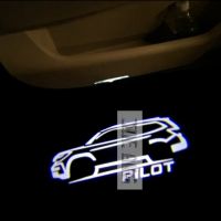 2pcs LED Car Door Light Welcome Light Projector Ghost Shadow Light Courtesy Light Atmosphere Light For 2009-2022 Honda PILOT