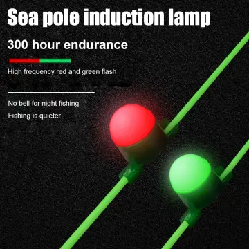LED Night Fishing Rod Tip Light Smart Sensor Bite Alarm Lamp