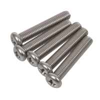 M8 X 304สแตนเลส Phillips เครื่องสกรู Bolt 5Pcs