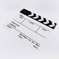 Green Plus สเลทฟิล์ม (ขาว ดำ) อะคริลิคแท้ slate film แคลปบอร์ดถ่ายภาพยนต์ Clapboard