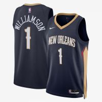 เสื้อบาสเกตบอล NBA เกรดดีที่สุด ดาวดัง Zion Williamson ทีม New Orleans Pelicans Swingman Jersey Icon Edition 2022/23 รับประกันคุณภาพ100%