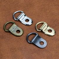 100Pcs 1CM Width Metal Copper D Ring Buckles Carabiner Installation Nail DIY Shoes Strap Buckle Bag Accessories Leather Craft