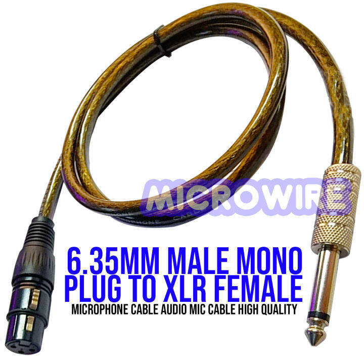 Microfono Microfono Mono Maschio 6 Piedi XLR 3 Pin Maschio A 6,35 Mm 1