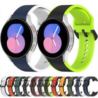 ♀ สายซิลิโคนสำหรับ Samsung Galaxy Watch 5/4 40mm 44mm/5 Pro 45mm Sports Wristband Wristband for Samsung Watch 4 Classic 46mm 42mm