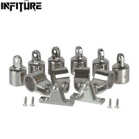 12pcs Universal 3-Bow Bimini Top Stainless Steel 316 Marine Hardware Set Deck Hinge Jaw Slide Eye End Fitting Boat Accessories Accessories