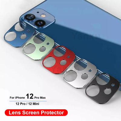 กล้องป้องกันแหวนกรณีสำหรับ 13 12 Pro Max มินิกลับเลนส์โลหะป้องกันหน้าจอสำหรับ 11 Pro Max เลนส์ฟิล์มปก