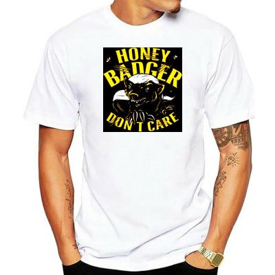 [COD]เสื้อยืด พิมพ์ลายโลโก้ Honey Badger Dont Care สีดํา สําหรับผู้ชาย ไซซ์ S M L XL 2XL 3XLS-5XL  PDR1