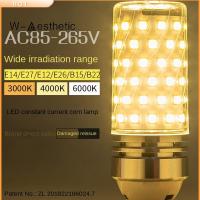 W-AESTHETIC 12W 16W ค่ะ หลอดไฟข้าวโพด LED ฐานสกรู E27 6000K ค่ะ หลอดไฟเทียน LED ของใหม่ 220โวลต์ โคมไฟทรงข้าวโพด ของตกแต่งบ้าน