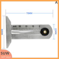 ? SUW สแตนเลสรถยางยางยางวัดความลึกวัดไม้บรรทัด caliper เครื่องมือวัด Moto รถบรรทุก