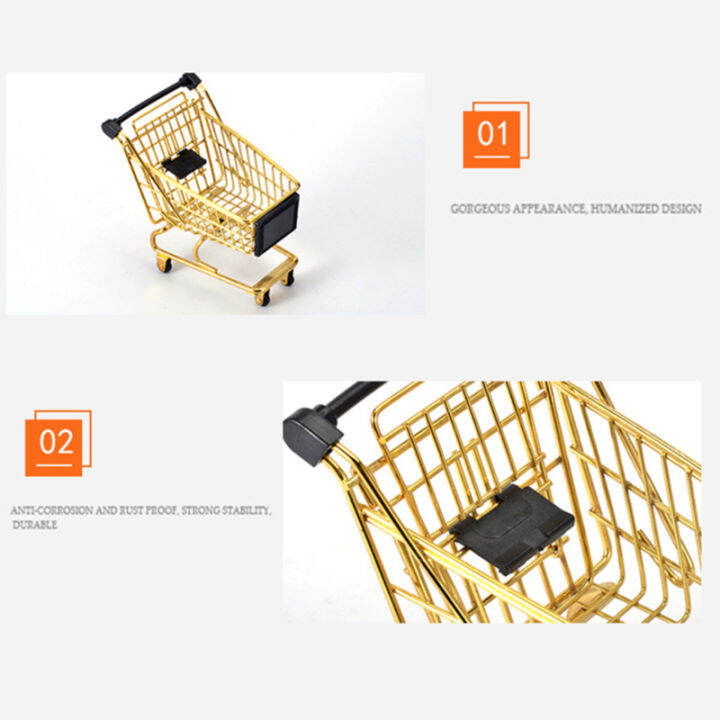 creative-storage-basket-simulation-mini-shopping-cart-supermarket-trolley-debris-storage-boxs-mini-supermarket-handcart-toy