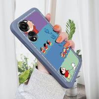 เคส PMP Hp สำหรับ OPPO A78 4G A78 4G เคสโทรศัพท์การ์ตูนตลกสีเทียน Shin-Chan ต้นฉบับ Pokémon สี่เหลี่ยมปลอกซิลิโคนน้ำคลุมทั้งหมดเคสป้องกันทนแรงกระแทกกล้อง