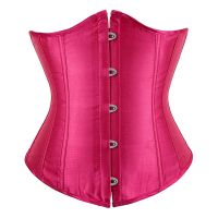 hot！【DT】 Corset Underbust Top Waist Cincher Gothic Size Costume Corse Pink