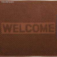 PUM พรมเช็ดเท้า 【สินค้าเฉพาะจุด】♞✺∋ welcome เกรดโรงแรม cotton 100% ขนาด 75*45 cm พรมปูพื้น  พรมแต่งบ้าน