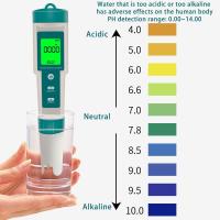 เครื่องวัดค่า PH แบบดิจิตอล7 In 1 Ph/orp/ec/temp/sal/s.g/เครื่องวัดน้ำบริสุทธิ์ตัวทดสอบคุณภาพกรองน้ำความแม่นยำสูงเครื่องทดสอบกรองน้ำแบบพกพาเครื่องวัดค่า PH แบบดิจิตอล