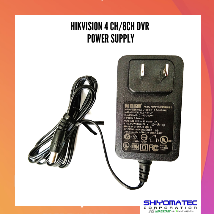 hikvision power supply 8 channel