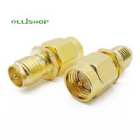 SMA Connector RF SMA Straight Goldplated SMA Male to RP-SMA Female Jack RF Coax Adapter Convertor for FPV Drone Wi-Fi Antenna Electrical Connectors