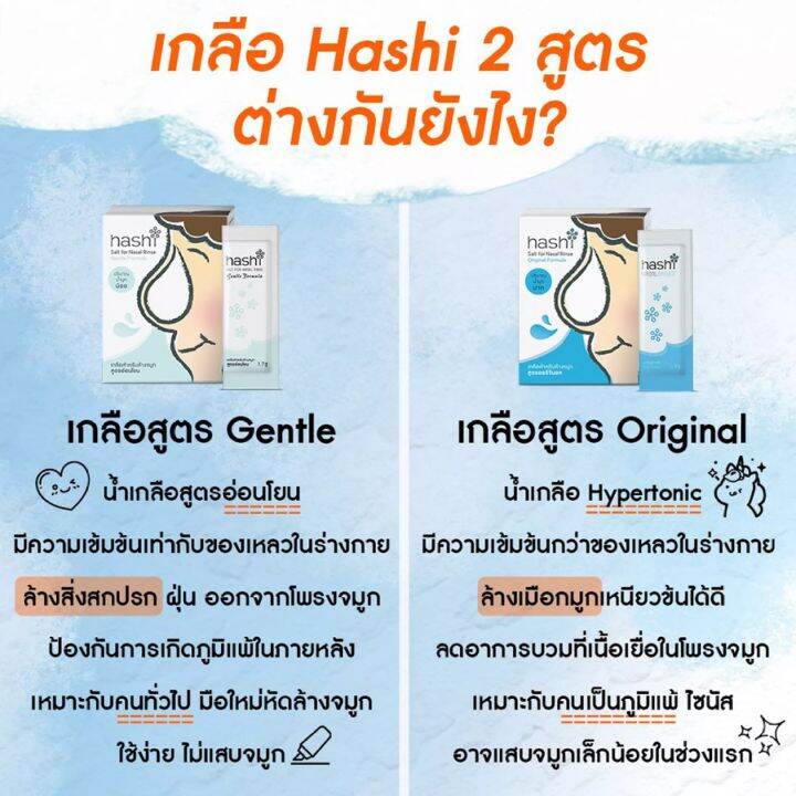 hashi-gentle-formula-เกลือล้างจมูก-ฮาชชิ-สูตรอ่อนโยน-30-ซอง