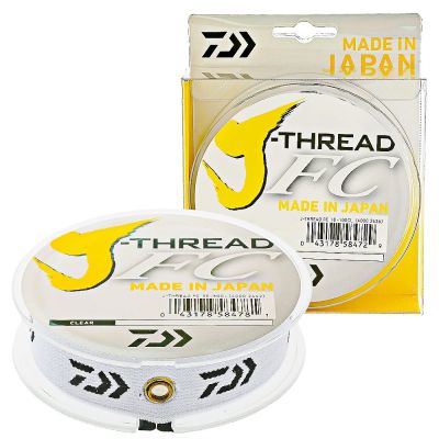 Daiwa J-Fluoro Fluorocarbon Leader Line 50M and 100M High Level Of Abrasion resistance Soft and Supple Carbon Fiber Leader Line