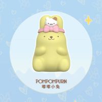 ตุ๊กตาของเล่นสำหรับเด็กฟิกเกอร์อนิเมะน่ารักปอมปอมพูริน Cinnamoroll Pochacco Kuromi Mymelody ชุดกระต่ายตุ๊กตาขยับแขนขาได้ของเล่นสำหรับเด็ก