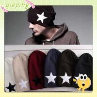 QIEPING Women Men Warm Beanie Slouch Skull Pentacle Star Cuff Hat Hip-hop Cap Knit