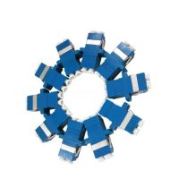 ตัวต่อกลาง Fiber Optic Connector Adapter หัวไฟเบอร์ อะแดปเตอร์ไฟเบอร์ LC/LC Fiber optic Adapter ต่อตรง LC To LC (Duplex) 1 ชิ้น