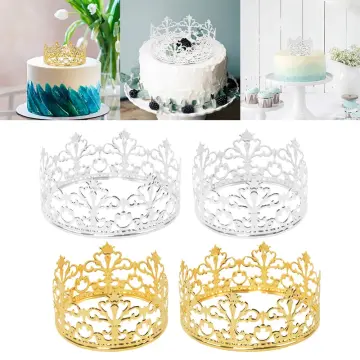 Frcolor Cake Topper Crowns Birthday Gold Mini Tiara Decoration