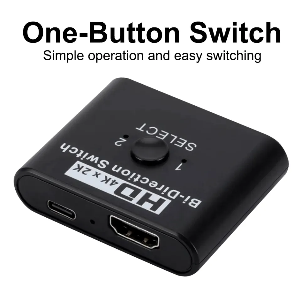 Splitter HDMI 2.0 4K UHD 3D 2-way - Audio Video Switch and