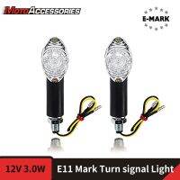 ไฟ Led แสดงทิศทางตัวบ่งชี้10มม. Led ที่ได้รับการรับรองโดย E-Mark สำหรับ Harley คาวาซากิซูซูกิยามาฮ่ามอเตอร์ไซค์ฮอนด้าไฟสัญญาณเลี้ยวหน้า/หลัง