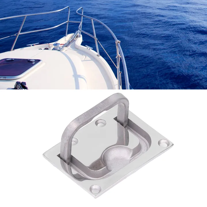 Boat Ring Hatch Pull Flush Lift Deck Cover Handle Marine 316 Stainless