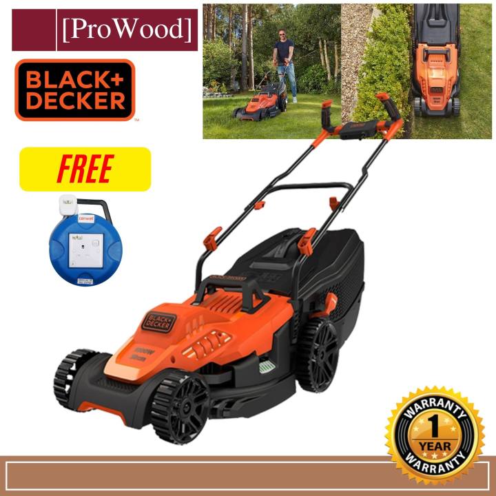 Black and Decker BEMW471BH 1600W 38cm Lawn Mower Electric