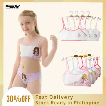 4pcs/Lot Girls Bra Children Bra for Kids Teenagers Training Vest Teens  Underwear