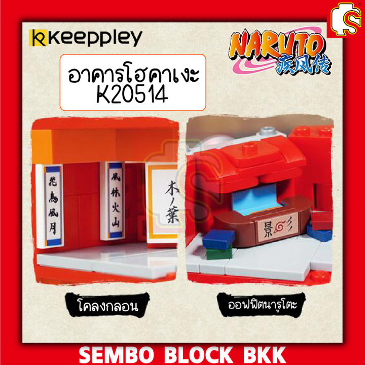 ชุดตัวต่อ-keeppley-naruto-ชุดฉากหมู่บ้านโฮคาเงะ-k20514-k20518-มี-5-แบบให้เลือก