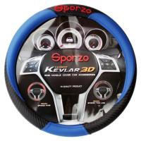 หุ้มพวงมาลัย Sporzo 3D สีน้ำเงิน