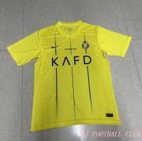 Al-Nassr FC เสื้อบ้าน23-24คุณภาพสูงเสื้อเจอร์ซีย์เตะฟุตบอลแฟนฉบับโรนัลโด