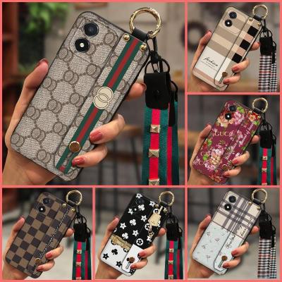 protective Durable Phone Case For Honor X5 Soft Simple Wrist Strap Soft Case Shockproof Fashion Design waterproof TPU