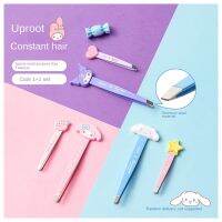 Cartoon Sanrioed Model Doll Eyebrow Clip Set Anime My Melody Kuromi Cinnamoroll Kawaii Women Beauty Tool Eyebrow Trimming Clip