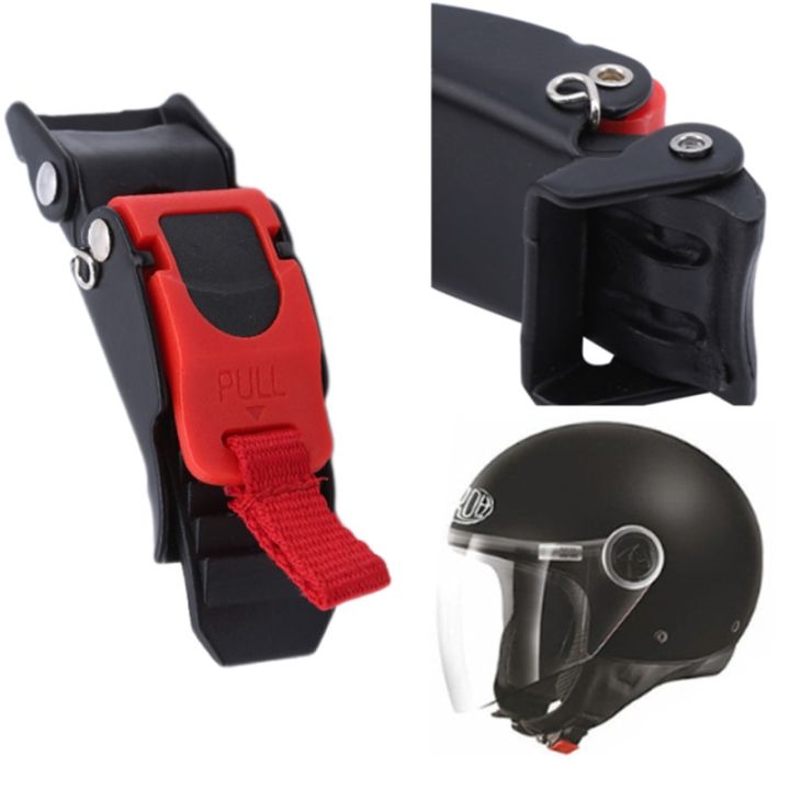 motorcycle-helmet-speed-clip-chin-strap-quick-release-pull-buckle-black-red-motorcycle-helmet-lock