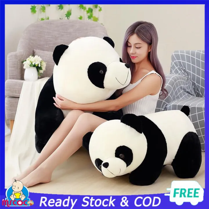 MSCOCO Panda Stuff Toy Panda Pillow Cute Baby Big Giant Panda Bear Plush  Stuffed Animal Doll