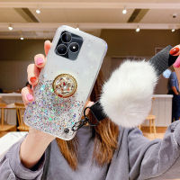 เคสโทรศัพท์สำหรับ C53 Realme หรูหราเคส Tpu นุ่มมีที่แขวนพลอยเทียมและสาย Hariball